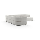 Linnen Sofa segmentowa prawa L | Rytm Carakole
