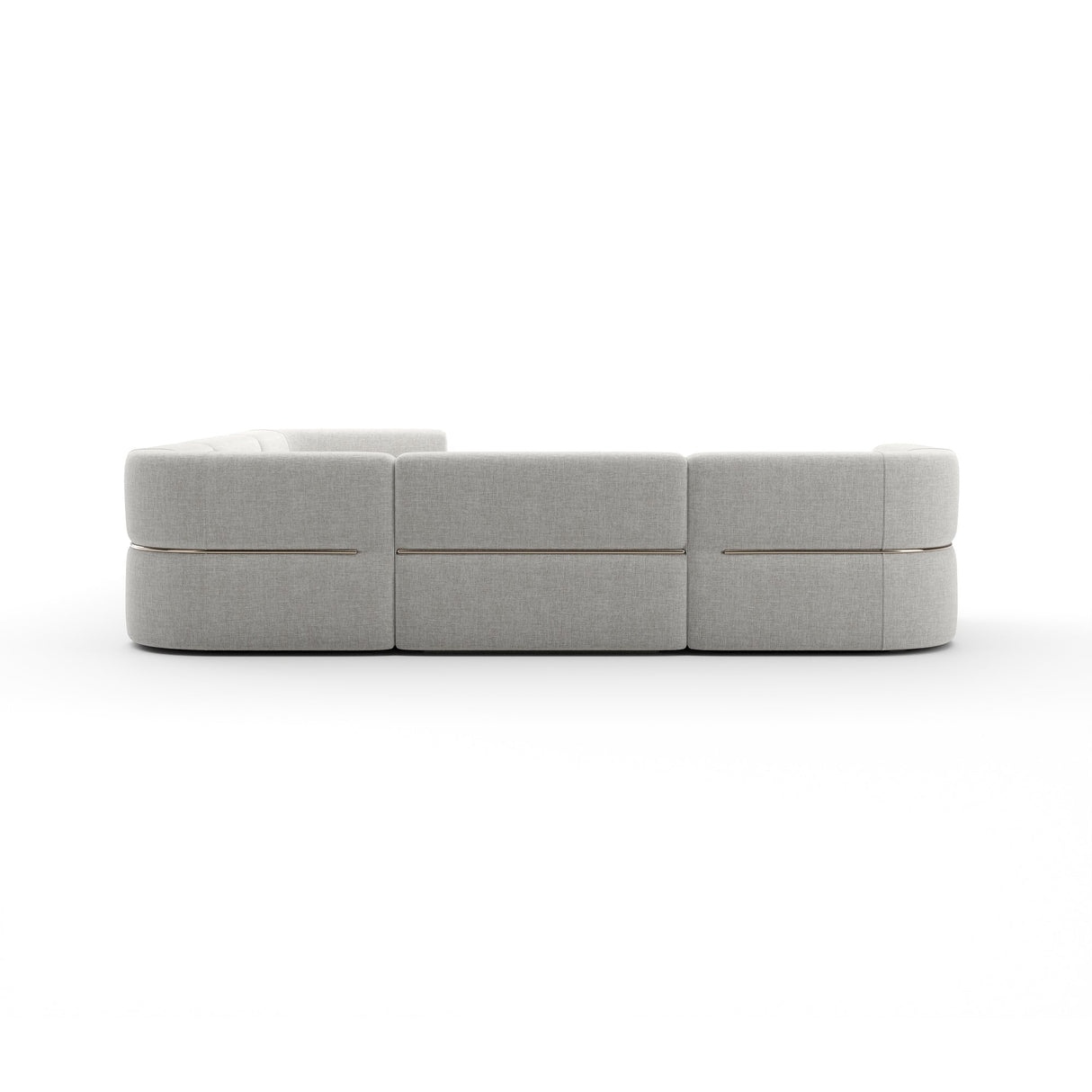 Linnen Sofa segmentowa prawa L | Rytm Carakole