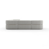Linnen Sofa segmentowa prawa L | Rytm Carakole