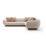 Mała sofa segmentowa Linnen L | Caracole Seta