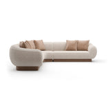 Mała sofa segmentowa Linnen L | Caracole Seta