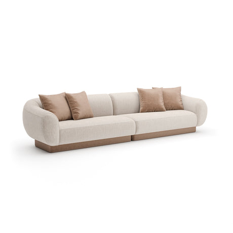 Sofa segmentowa Linnen 2 PC | Caracole Seta
